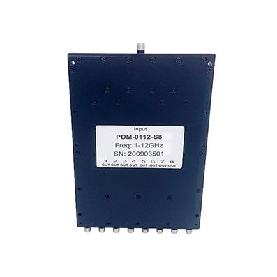 8 Way SMA Power Divider 1-12 GHz