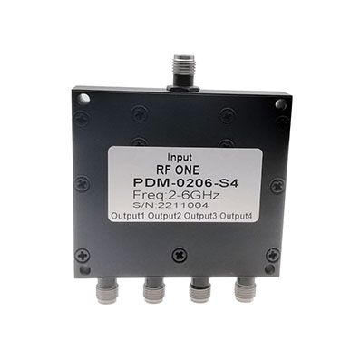 4 Way SMA Power Divider 2-6 GHz