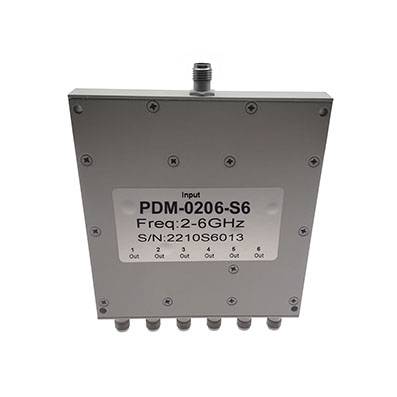 6 Way SMA Power Divider 2-6 GHz