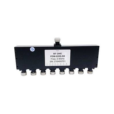 8 Way N Power Divider 2-8 GHz