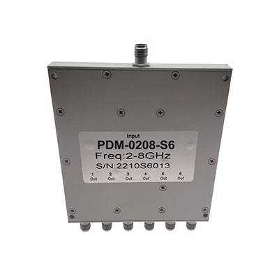 6 Way SMA Power Divider 2-8 GHz