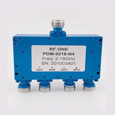 4 Way N Power Divider 2-18 GHz