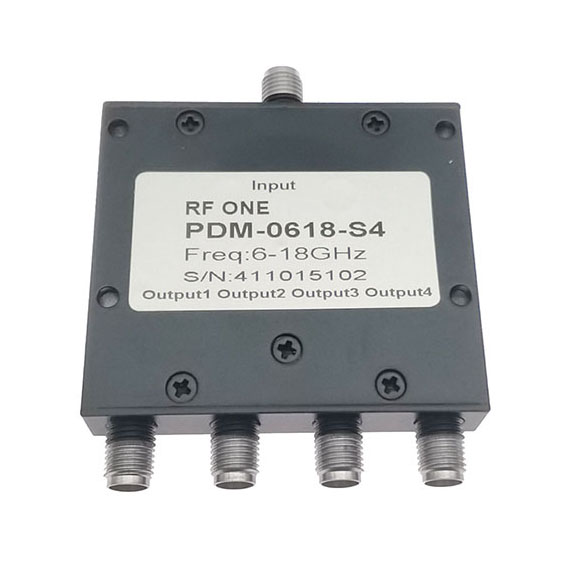 4 Way SMA Power Divider 6-18 GHz