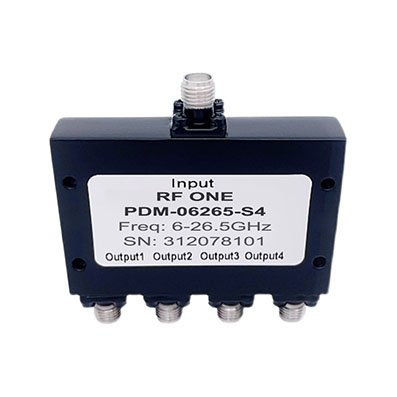 4 Way SMA Power Divider 6-26.5 GHz