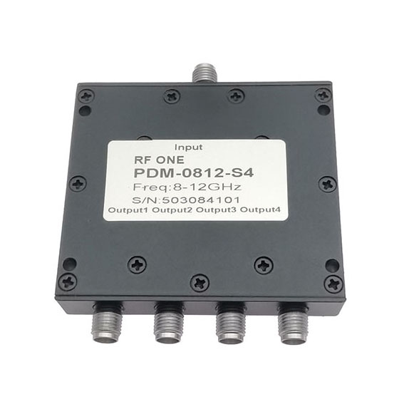 4 Way SMA Power Divider 8-12 GHz