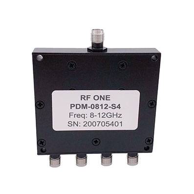 4 Way SMA Power Divider 8-12 GHz