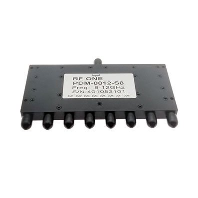 8 Way SMA Power Divider 8-12 GHz