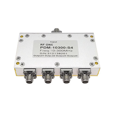 4 Way SMA Power Divider 10-300 MHz