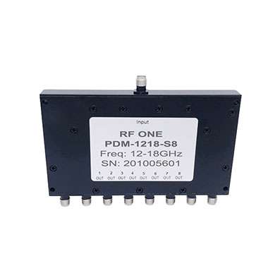 8 Way SMA Power Divider 12-18 GHz