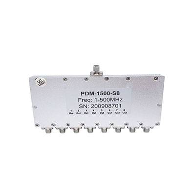 8 Way SMA Power Divider 1-500 MHz