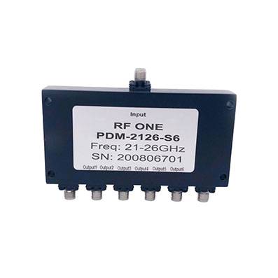 6 Way SMA Power Divider 21-26 GHz