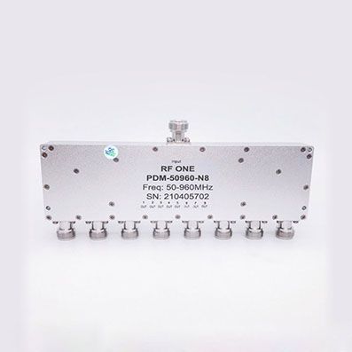 8 Way N Power Divider 50-960 MHz