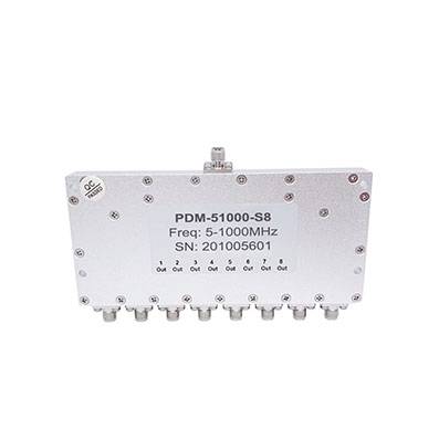 8 Way SMA Power Divider 5-1000 MHz