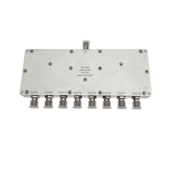 8 Way SMA Resistive Power Divider DC-6 GHz
