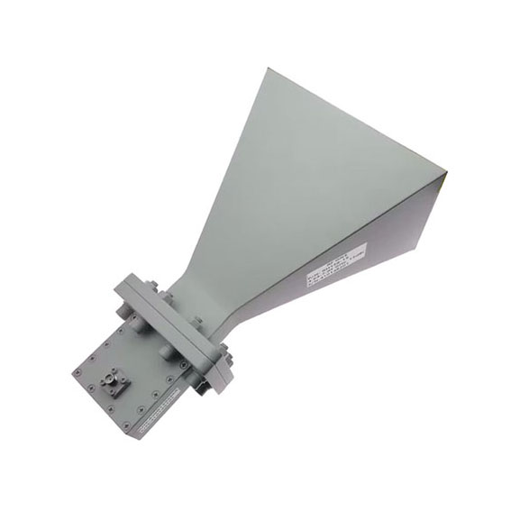 15 dBi Gain, 4.64-7.05 GHz, WR159 Standard Gain Horn with SMA Female Port