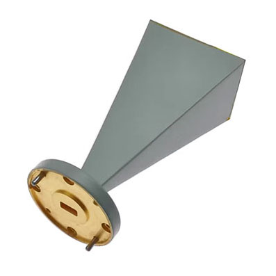 20 dBi Gain, 32.9-50.1 GHz, WR22 Standard Gain Horn with UG383/U Flange
