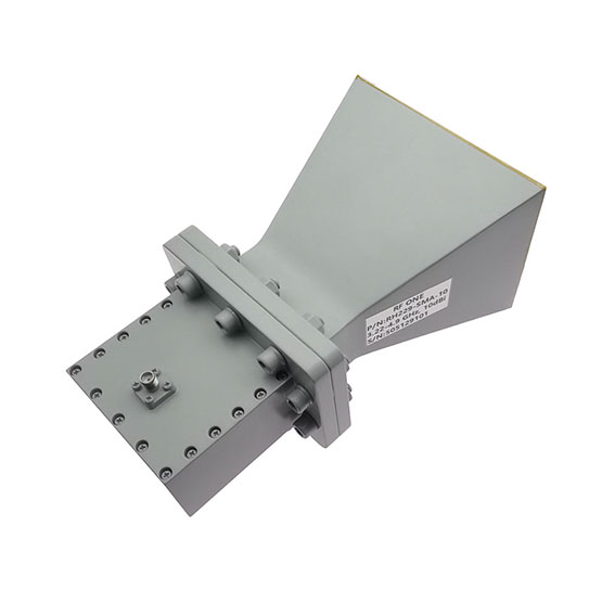 10 dBi Gain, 3.22-4.9 GHz, WR229 Standard Gain Horn with SMA Female Port