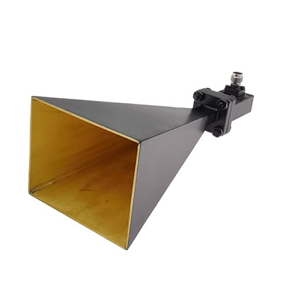 15 dBi Gain, 21.7-33 GHz, WR34 Standard Gain Horn with 2.92mm Female Port