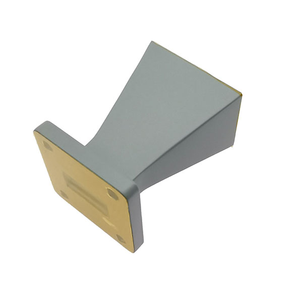10 dBi Gain, 9.84-15 GHz, WR75 Standard Gain Horn with UBR120 Flange