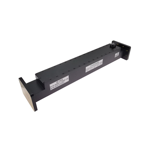 WR112 Waveguide Broadwall Coupler, 40 dB, 6.57-9.99 GHz, UDR84 Flange, SMA Coupled Port