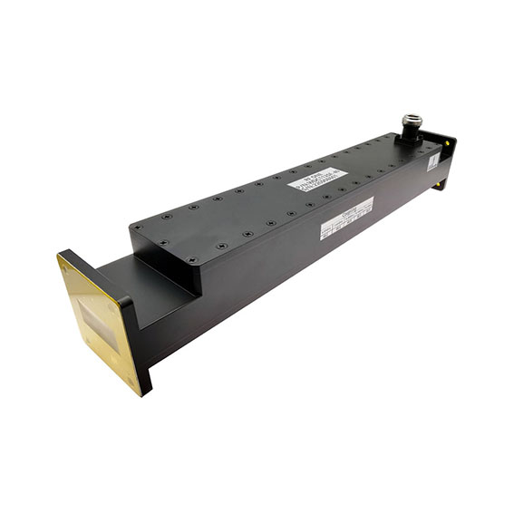 WR75 Waveguide Broadwall Coupler, 30 dB, 9.84-15.0 GHz, N Female Coupled Port