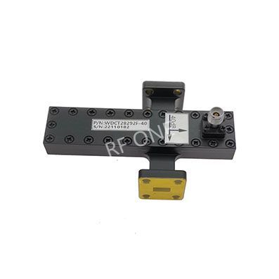 WR28 Waveguide Crossguide Coupler, 40 dB, 26.3-40 GHz, 2.92mm Female Coupled Port